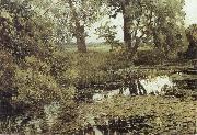 Isaac Levitan Overgrown Pond painting